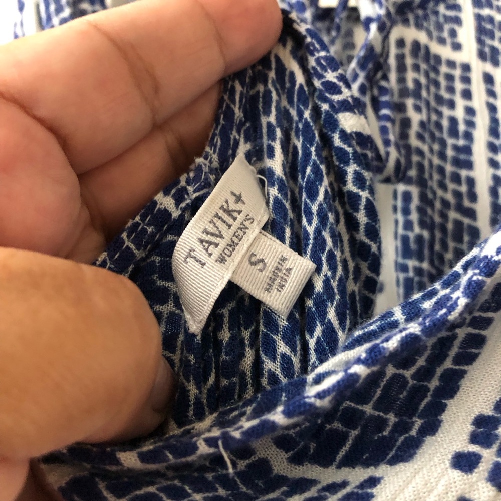 Lulus Tavik Farleigh Blue Print Maxi Dress - Picture 9 of 15